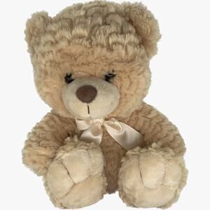 Teddy Bear Stuffed Animal Mai Toi Tan Soft Plush Polyester 13" Cute Cuddly Lovey
